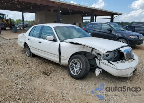 2000 Mercury Grand Marquis Gs z USA, uszkodzony, nr VIN 2MEFM74W5YX627472